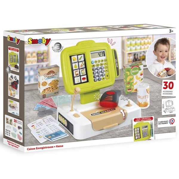 Jucarie Smoby Casa De Marcat Small Cash Register Verde - Imagine 7