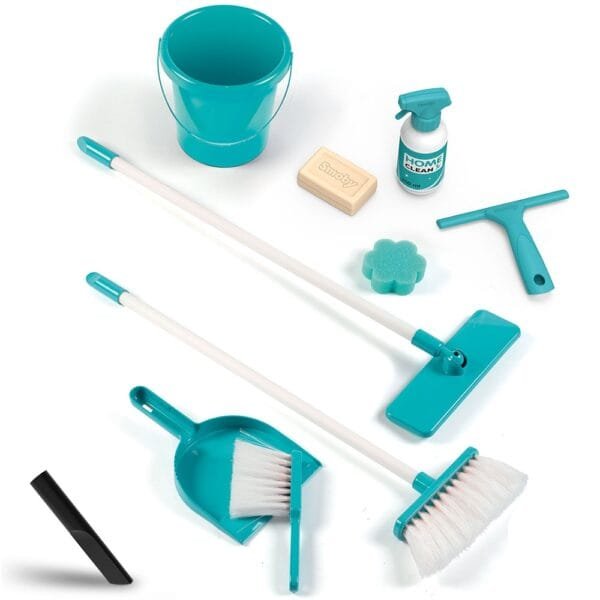 Jucarie Smoby Set Curatenie Cu Troller Si Aspirator Electronic Rowenta Negru - Imagine 3