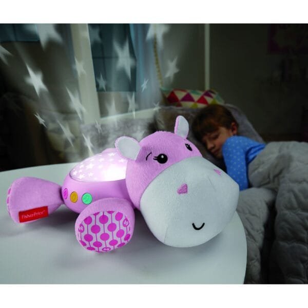 Lampa De Veghe Plus Fisher Price By Mattel Newborn Hipopotam Roz - Imagine 4