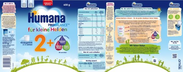 Lapte Praf Humana Kindergetrank 2+ De La 2 Ani 650 G - Imagine 3