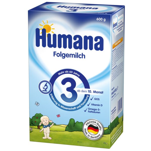 Lapte Praf Humana 3 De La 10 Luni 600 G - Imagine 2