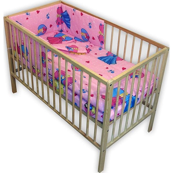 Lenjerie Patut Hubners Princess 4 Piese Roz 2 Lenjerie Patut Hubners Princess 4 Piese Roz