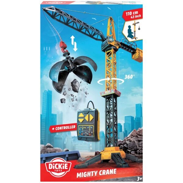 Macara Dickie Toys Mighty Crane 110 Cm Cu Telecomanda - Imagine 16