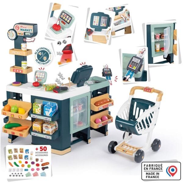 Magazin Pentru Copii Smoby Maxi Market Cu 50 Accesorii - Imagine 2