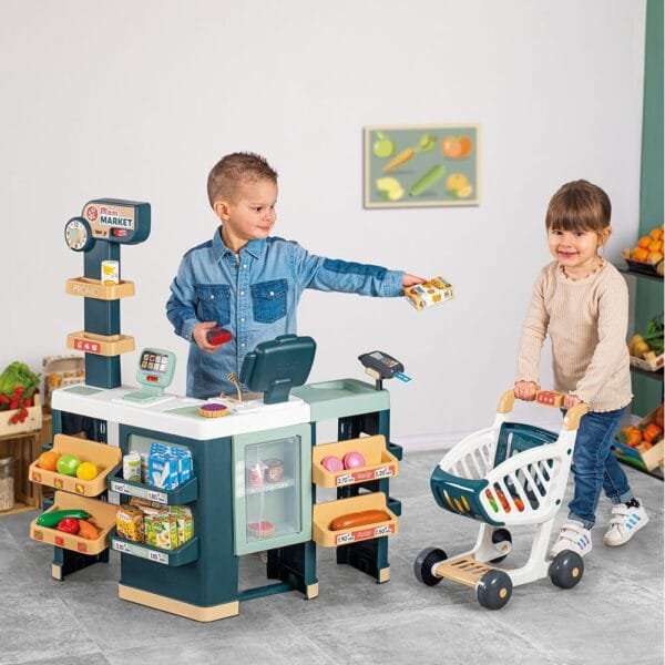Magazin Pentru Copii Smoby Maxi Market Cu 50 Accesorii - Imagine 4