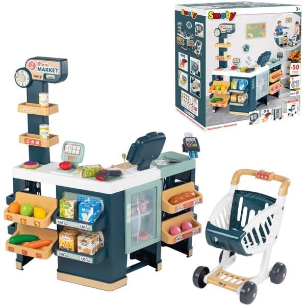 Magazin Pentru Copii Smoby Maxi Market Cu 50 Accesorii - Imagine 6