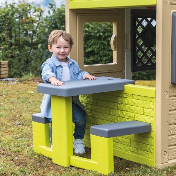 Masa De Picnic Cu Doua Banci Smoby Pentru Casuta Verde - Imagine 4