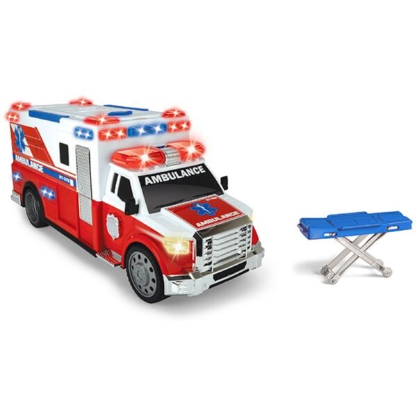 Masina Ambulanta Dickie Toys Ambulance Dt-375 Cu Targa - Imagine 2