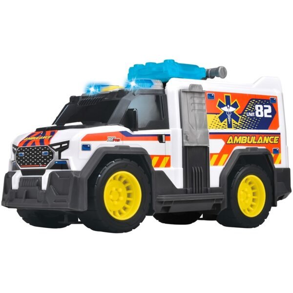 Masina De Ambulanta Dickie Toys Medical Responder 30 Cm Cu Lumini Si Sunete