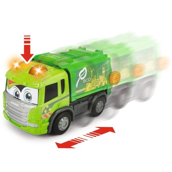 Masina De Gunoi Dickie Toys Happy Scania Truck - Imagine 5