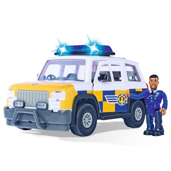 Masina De Politie Simba Fireman Sam Police Car Cu Figurina Malcolm Si Accesorii - Imagine 2