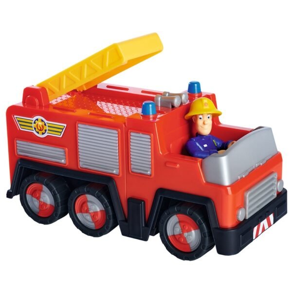 Masina De Pompieri Simba Fireman Sam Jupiter Cu Figurina Sam