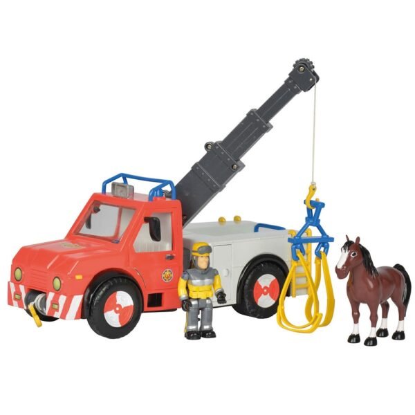 Masina De Pompieri Simba Fireman Sam Phoenix Cu Figurina Si Cal