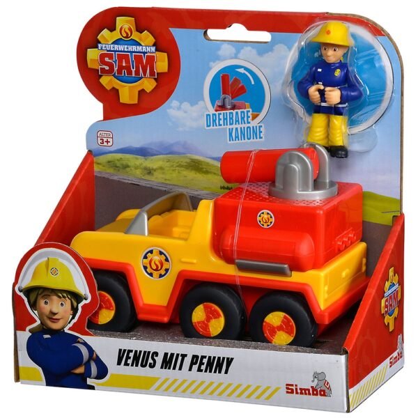 Masina De Pompieri Simba Fireman Sam Venus Cu Figurina Penny - Imagine 3