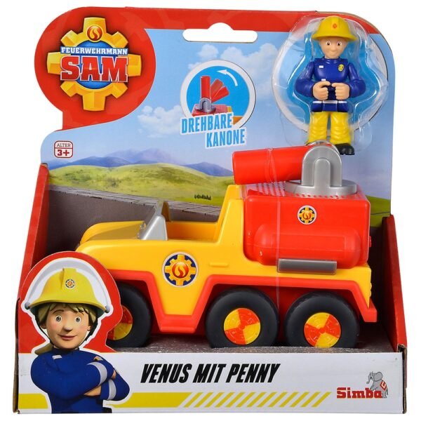 Masina De Pompieri Simba Fireman Sam Venus Cu Figurina Penny - Imagine 4