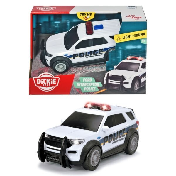 Masina Dickie Toys Ford Interceptor Police - Imagine 5