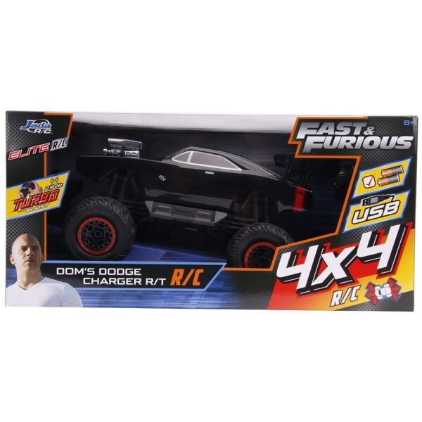 Masina Jada Toys Fast And Furious Dodge Charger 1970 4X4 Cu Telecomanda - Imagine 10