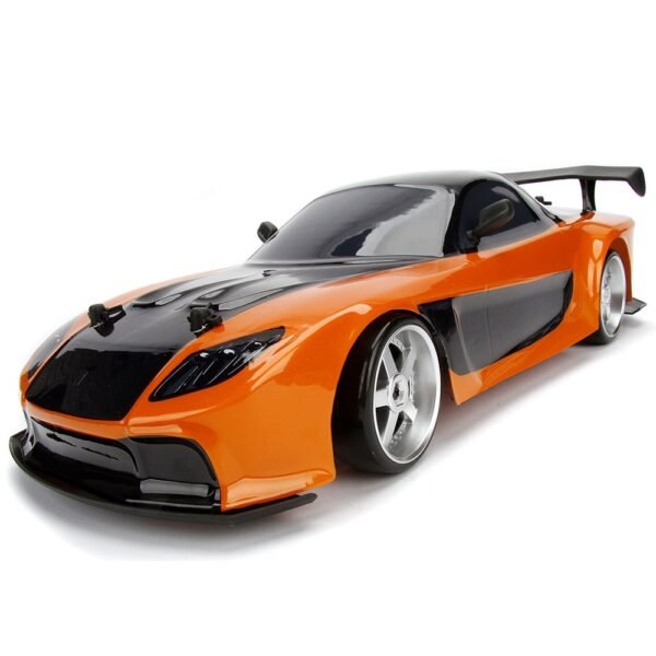 Masina Jada Toys Fast And Furious Mazda Rx-7 Drift Cu Anvelope Si Telecomanda - Imagine 13