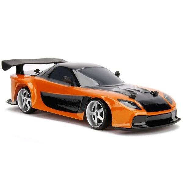 Masina Jada Toys Fast And Furious Mazda Rx-7 Drift Cu Anvelope Si Telecomanda - Imagine 7