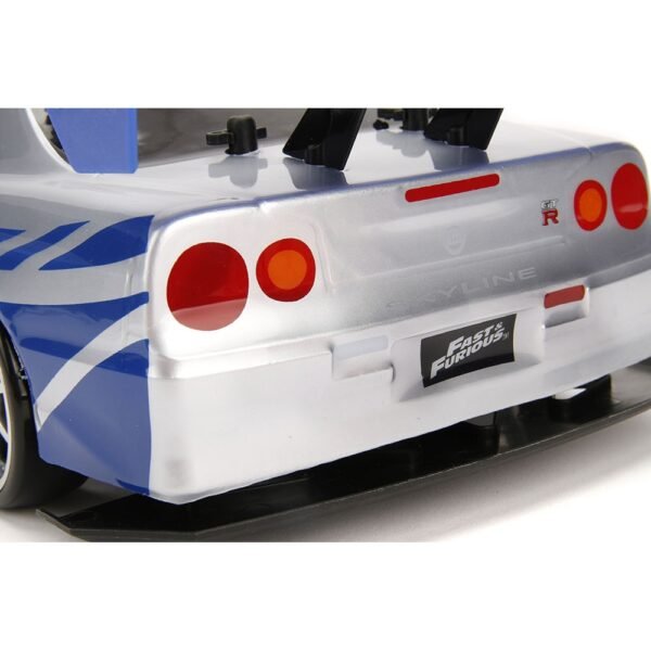 Masina Jada Toys Fast And Furious Nissan Skyline Gtr Drift Cu Anvelope Si Telecomanda - Imagine 13