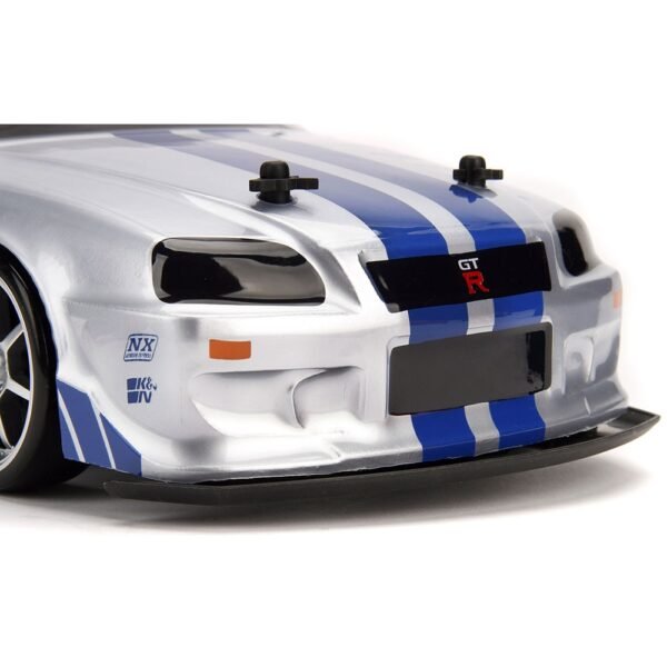 Masina Jada Toys Fast And Furious Nissan Skyline Gtr Drift Cu Anvelope Si Telecomanda - Imagine 14