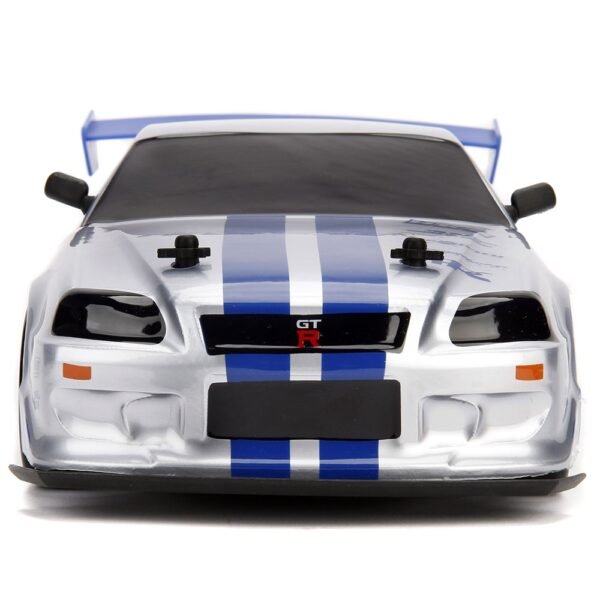 Masina Jada Toys Fast And Furious Nissan Skyline Gtr Drift Cu Anvelope Si Telecomanda - Imagine 2