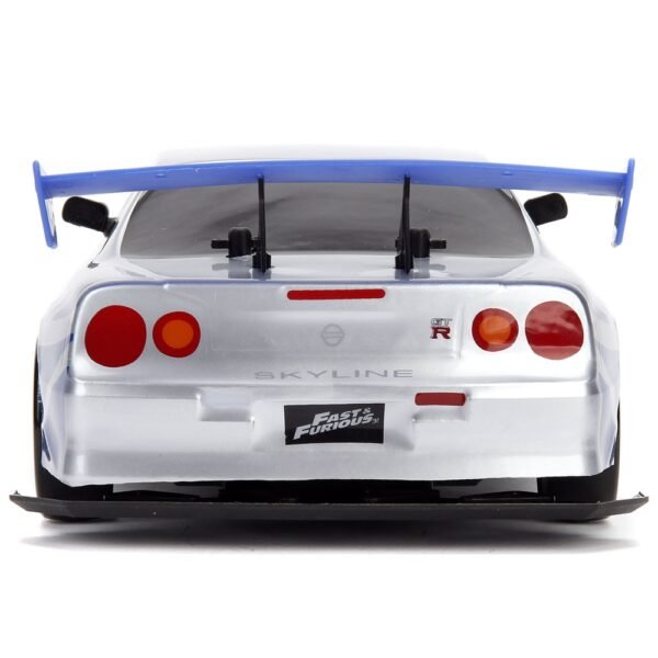 Masina Jada Toys Fast And Furious Nissan Skyline Gtr Drift Cu Anvelope Si Telecomanda - Imagine 5