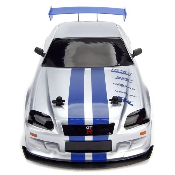 Masina Jada Toys Fast And Furious Nissan Skyline Gtr Drift Cu Anvelope Si Telecomanda - Imagine 9