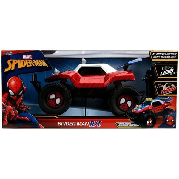 Masina Jada Toys Marvel Spider Man Buggy 1:14 Cu Telecomanda - Imagine 4