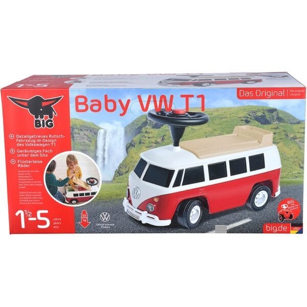 Masinuta De Impins Big Baby Vw T1 Red - Imagine 22