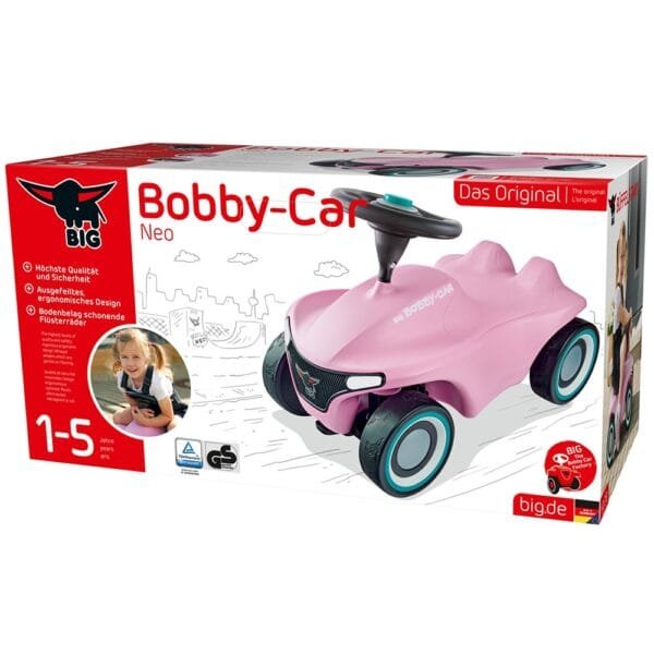 Masinuta De Impins Big Bobby Car Neo Rose - Imagine 7