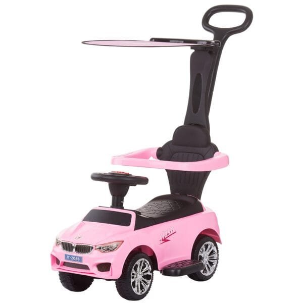Masinuta De Impins Chipolino Flash Pink Cu Maner Si Copertina
