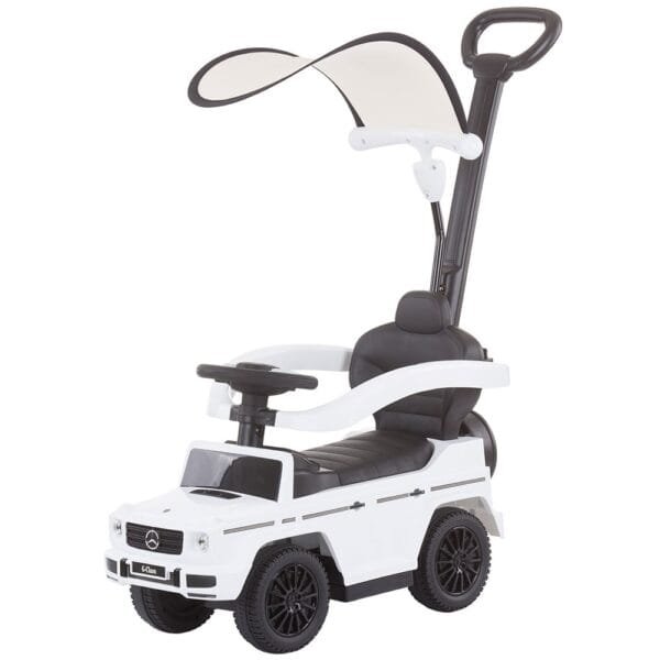 Masinuta De Impins Chipolino Mercedes G350 White Cu Maner Si Copertina