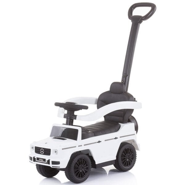 Masinuta De Impins Chipolino Mercedes G350 White Cu Maner Si Copertina - Imagine 2