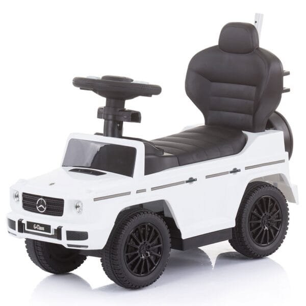 Masinuta De Impins Chipolino Mercedes G350 White Cu Maner Si Copertina - Imagine 4