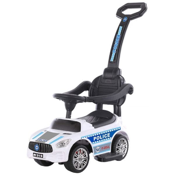 Masinuta De Impins Chipolino Police White Cu Maner