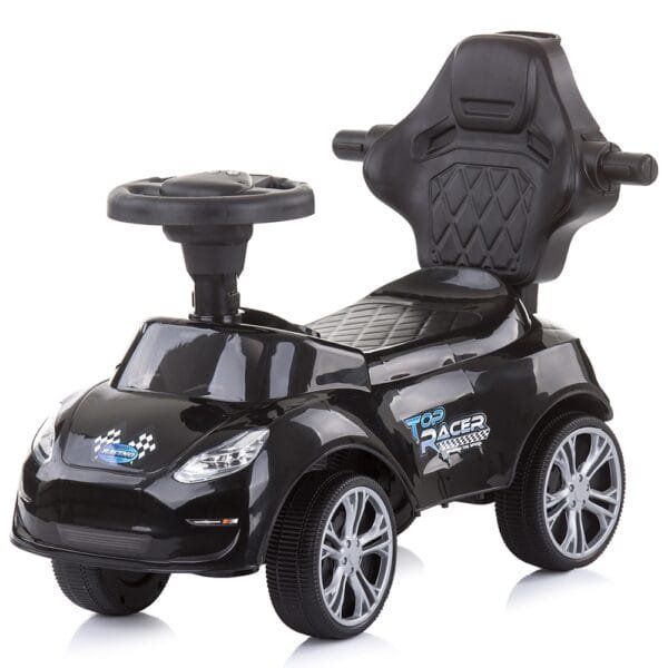 Masinuta De Impins Chipolino Turbo Black Cu Maner - Imagine 2