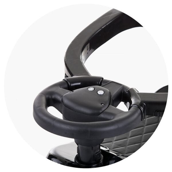 Masinuta De Impins Chipolino Turbo Black Cu Maner - Imagine 4