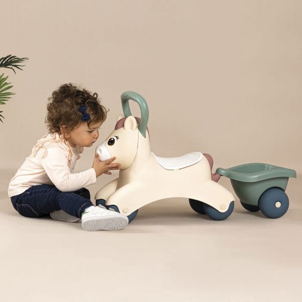 Masinuta De Impins Smoby Pony Cu Remorca - Imagine 5