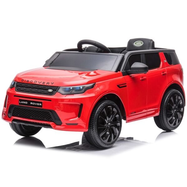 Masinuta Electrica Chipolino Suv Land Rover Discovery Cu Scaun Din Piele Si Roti Eva Red - Imagine 4