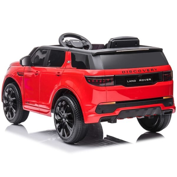 Masinuta Electrica Chipolino Suv Land Rover Discovery Cu Scaun Din Piele Si Roti Eva Red - Imagine 6
