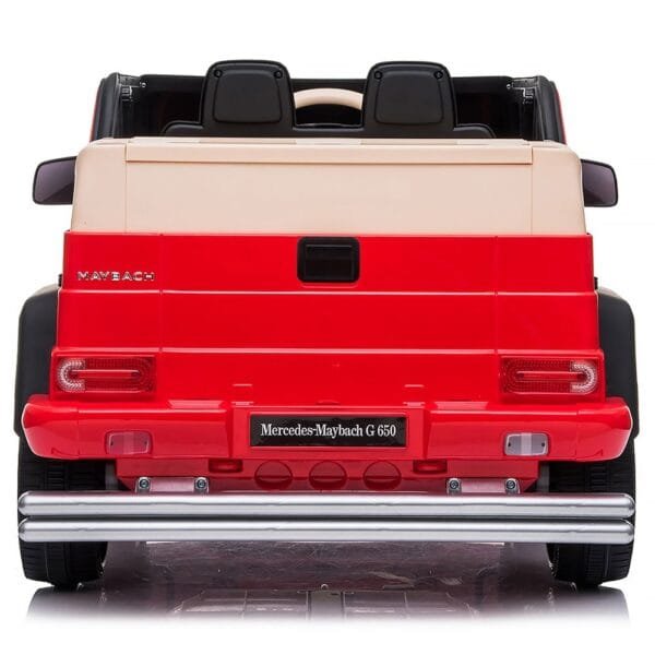 Masinuta Electrica Chipolino Suv Mercedes Maybach G650 Red Cu Scaun Din Piele Si Roti Eva - Imagine 5
