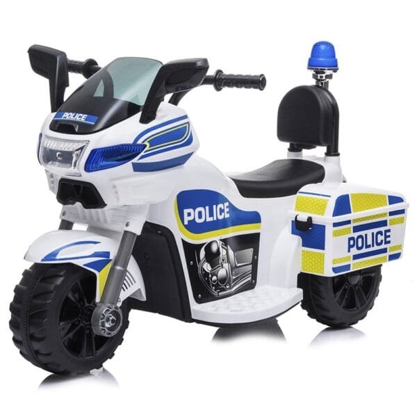 Motocicleta Electrica Chipolino Police White - Imagine 3
