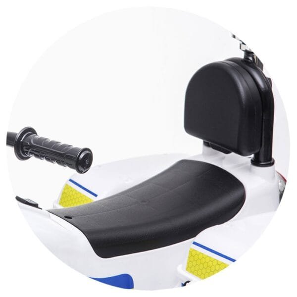 Motocicleta Electrica Chipolino Police White - Imagine 6