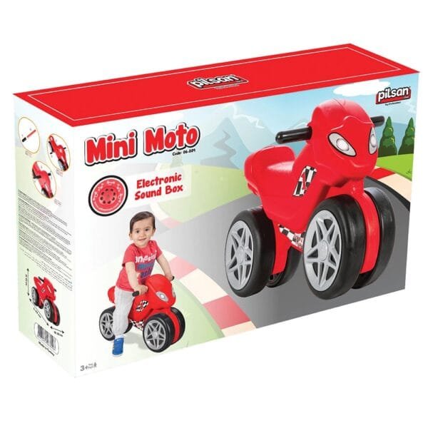 Motocicleta Pilsan Mini Moto Red - Imagine 3