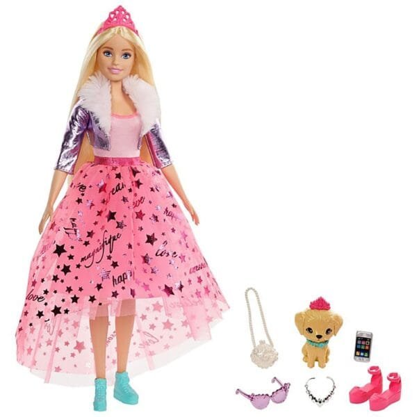Papusa Barbie By Mattel Modern Princess Theme Cu Accesorii