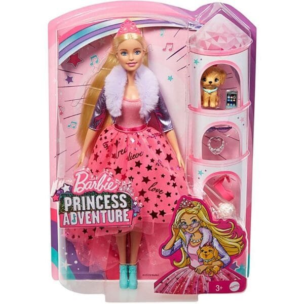 Papusa Barbie By Mattel Modern Princess Theme Cu Accesorii - Imagine 6