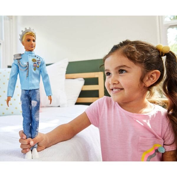 Papusa Barbie By Mattel Modern Princess Theme Printul Ken - Imagine 5