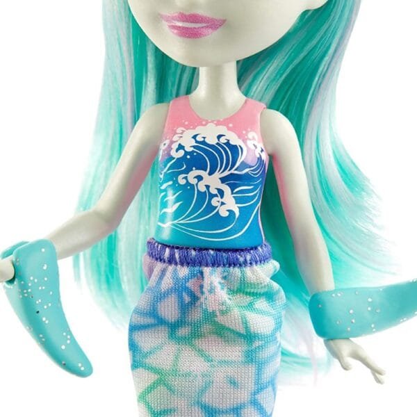 Papusa Enchantimals By Mattel Naddie Narwhal Cu Figurina Sword - Imagine 5