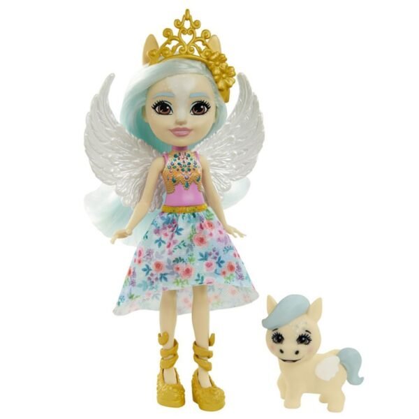 Papusa Enchantimals By Mattel Paolina Pegasus Cu Figurina Wingley